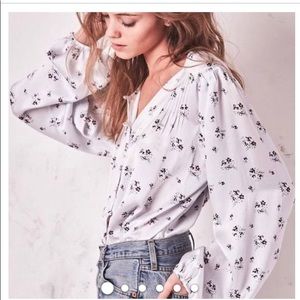 LoveShackFancy Talia Blouse XS